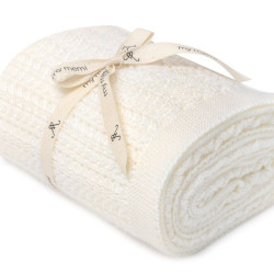 Merino vilnas autiņsedziņa “Cream Leaves”