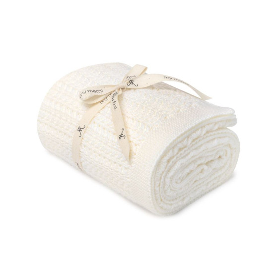 Merino vilnas autiņsedziņa “Cream Leaves”