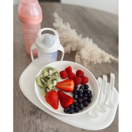 Twistshake jaundzimušo barošanas karotītes 6m+, 3 gab., baltas