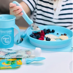 Twistshake Children's Cutlery Stainless Steel 12m+ Pastel Blue