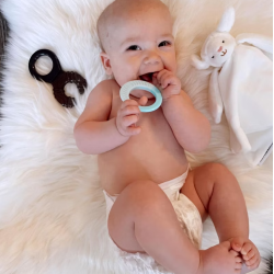 Twistshake Twistshake Teether 1m+ Pastel Blue