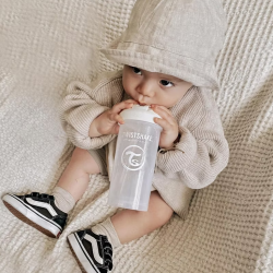 Twistshake Krūze Twistshake Straw Cup 6m+ 360ml White