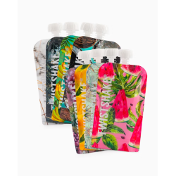 Twistshake atkārtoti lietojami barošanas maisiņi – 8 gab., 220 ml, augļi