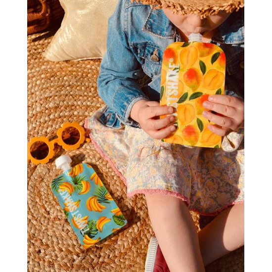 Twistshake atkārtoti lietojami barošanas maisiņi – 8 gab., 220 ml, augļi