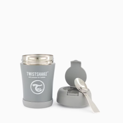 Twistshake pārtikas termoss 350 ml, Pastel Grey