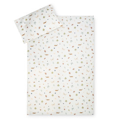 Gultas veļas komplekts JERSEY "Animals" 100x135 + 40x60 cm