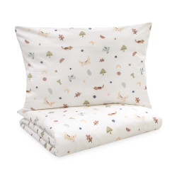 Bed Linen Set JERSEY "Animals" 100x135 + 40x60 cm