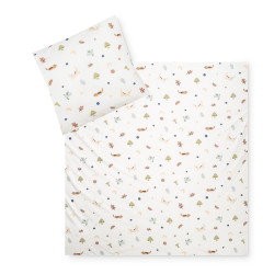 Gultas veļas komplekts JERSEY "Animals" 80x80 + 35x40 cm