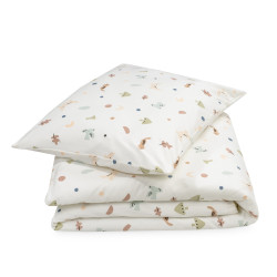 Bed linen set JERSEY "Animals" 80x80 + 35x40 cm
