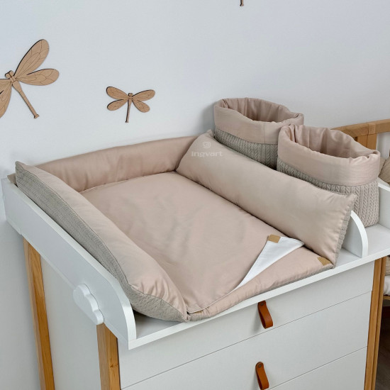 Pārtišanas matracis kumodei Nika, 67x72 cm Cocoa