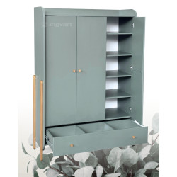 Trīsdurvju skapis Ingvart Nika Eucatlyptus/Natural