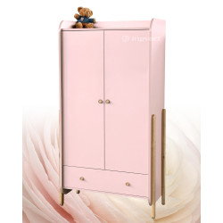 Divdurvju Skapis Ingvart Nika Pink/Natural