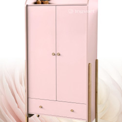 Divdurvju Skapis Ingvart Nika Pink/Natural