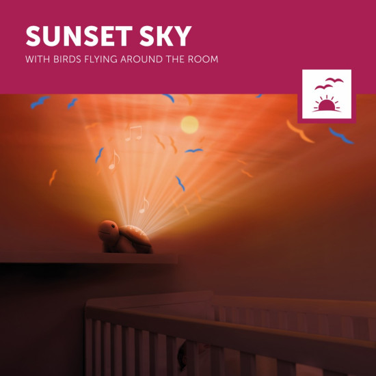 ZAZU Tim – Muzikālā nakts lampa un projektors Bruņurupucis