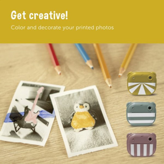 ZAZU Fun – Digitālā bērnu kamera ar tūlītēju izdruku