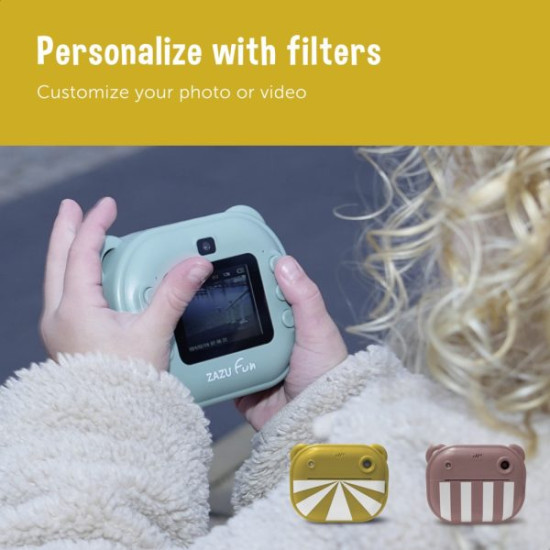 ZAZU Fun – Digitālā bērnu kamera ar tūlītēju izdruku