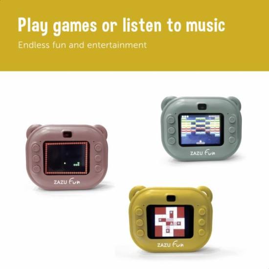 ZAZU Fun – Digitālā bērnu kamera ar tūlītēju izdruku