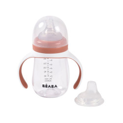 BÉABA® 2-in-1 Mācību krūzīte 210 ml – Terracotta