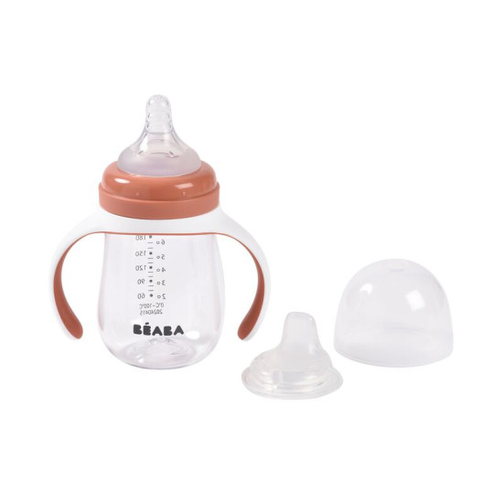 BÉABA® 2-in-1 Mācību krūzīte 210 ml – Terracotta