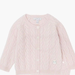 Livly Cashmere Cable Knit Cardigan 1-3m