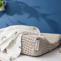 Meyco Baby muslīnu autiņu komplekts Moon Indigo (3 gab., 70x70 cm)