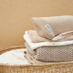 Meyco Baby muslīnu autiņu komplekts Branches Sand (3 gab., 70x70 cm)