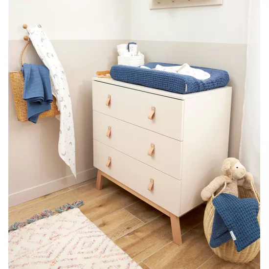 Meyco Baby muslīnu autiņu komplekts Moon Indigo (2 gab., 120x120 cm)