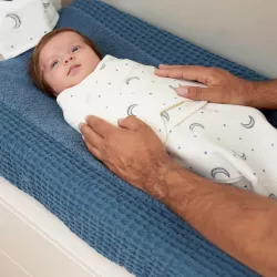 Mayco Baby Moon Indigo Autiņš ietīšanai 0-3m