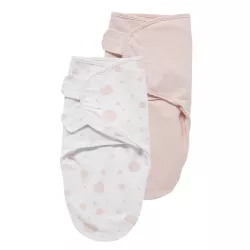 Mayco Baby Dots Pink Autiņš ietīšanai 2gab 0-3m