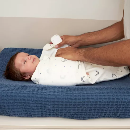 Meyco Baby Moon Indigo Autiņš ietīšanai 4-6m