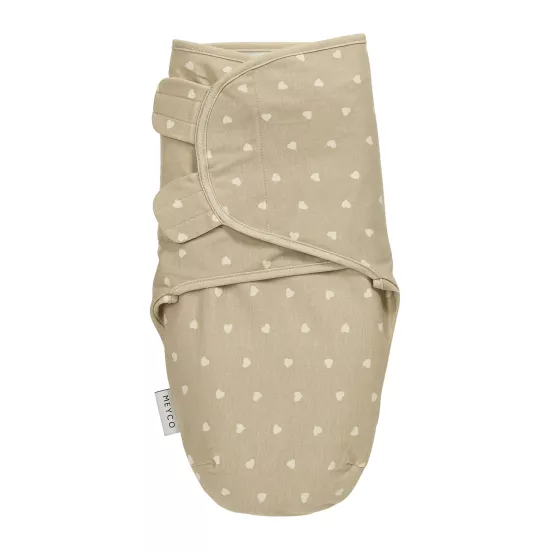 Пеленка-кокон Meyco Sweet Heart Sand/Soft Sand 0-3m