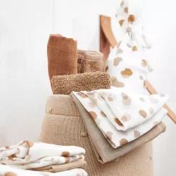 Meyco Baby  Muslina autiņu komplekts Stains Sand 9gab