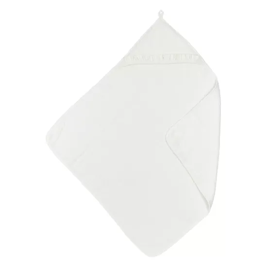 Meyco Baby dvielis ar kapuci terry Ruffle Offwhite 80x80cm