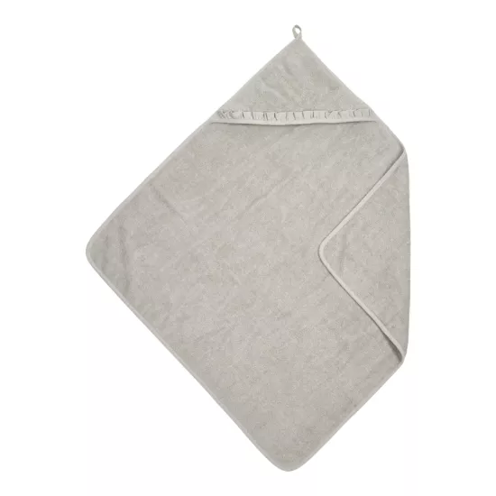 Meyco Baby dvielis ar kapuci terry Ruffle Greige 80x80cm