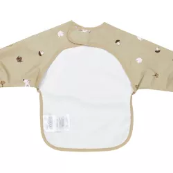 Meyco Baby Ūdensnecaurlaidīgs priekšautiņš ar piedurknēm Forest Animals Sand 4-18m