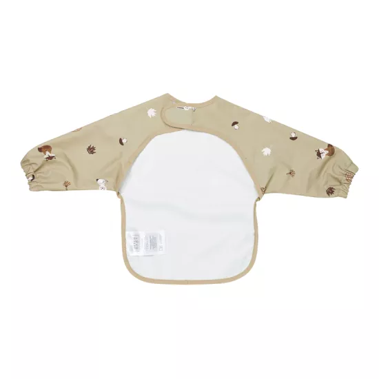 Meyco Baby Ūdensnecaurlaidīgs priekšautiņš ar piedurknēm Forest Animals Sand 4-18m