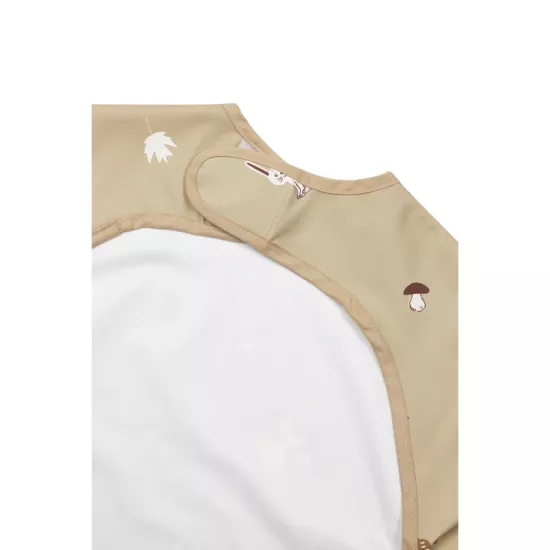 Meyco Baby Ūdensnecaurlaidīgs priekšautiņš ar piedurknēm Forest Animals Sand 4-18m