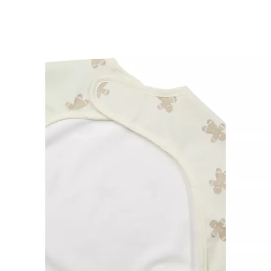 Meyco Baby Ūdensnecaurlaidīgs priekšautiņš ar piedurknēm Gingerbread Soft sand 4-18m