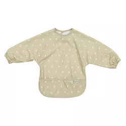 Meyco Baby Ūdensnecaurlaidīgs priekšautiņš ar piedurknēm Sweet Heart Sand/Soft Sand 4-18m
