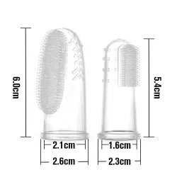 Зубная щетка для пальца Haaka Silicone Finger Toothbrush set XL 2pcs (S&L)