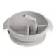 Haaka Silikona Šķīvis ar Piesūcekni Silicone Divided Suction Bowl - Suva Grey