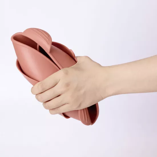 Haaka Silikona Šķīvis ar Piesūcekni Silicone Divided Suction Bowl - Suva Grey