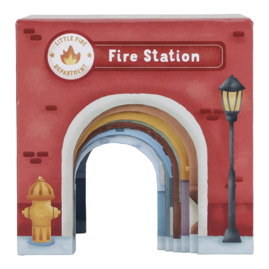 Little Dutch Celtniecības Kubiņi ´Stacking Blocks with Cars´ FSC