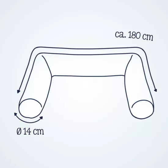Bērnu gultiņā ielokāma apmale Jersey "Planty"