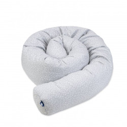 Бортик-змейка в кроватку Jersey "Tiny squares grey"