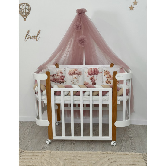 Gultiņa-transformers Nika ar kustīgu sienu White/Natural