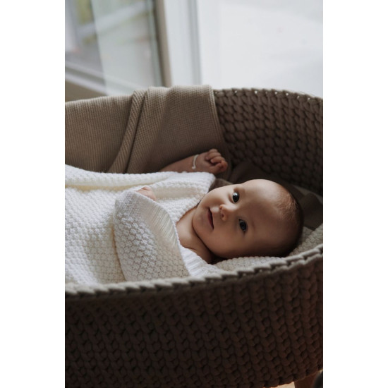 100% dabīgas merino vilnas sega Cream - Premium Collection