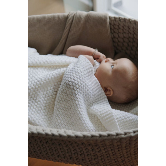 100% dabīgas merino vilnas sega Cream - Premium Collection