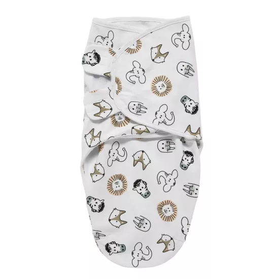 Meyco Baby Animal Multicolour Autiņš ietīšanai 0-3m