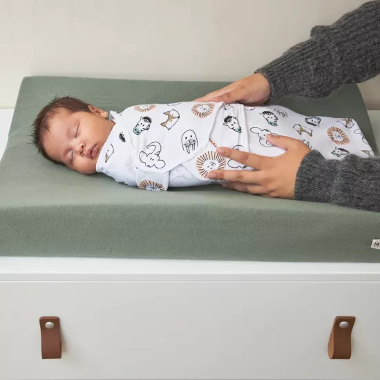 Meyco Baby Animal Multicolour Autiņš ietīšanai 0-3m